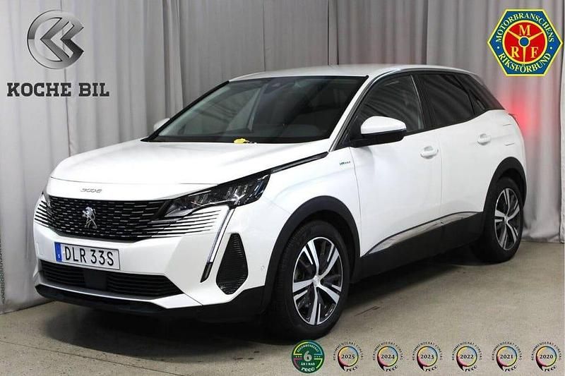 Vit Begagnad 2021 Peugeot 3008 S SUV | 249 900 kr (Marknadspris) - Bild 1/3