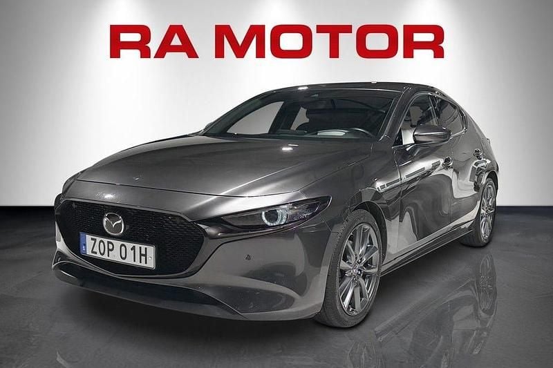 Grå Begagnad 2019 Mazda 3 Halvkombi | 199 900 kr (Marknadspris) - Bild 1/4