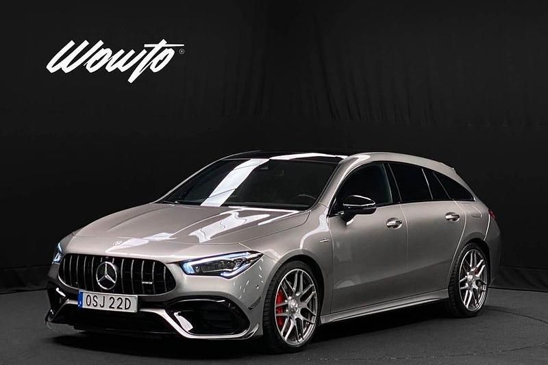 Silver Begagnad 2020 Mercedes CLA45 AMG Shooting Brake AMG Kombi | 489 800 kr (Marknadspris) - Bild 1/3