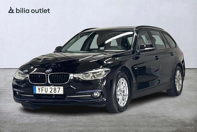 Svart Begagnad 2016 BMW 320 Sport Line Kombi | 174 900 kr (Marknadspris) - Bild 1/3