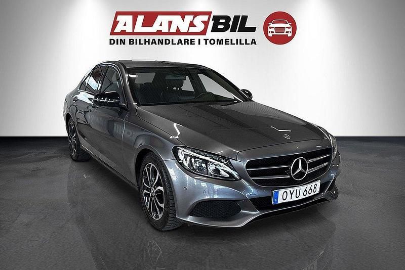 Grå Begagnad 2017 Mercedes C200 Avantgarde Sedan | 179 000 kr (Bra pris) - Bild 1/4
