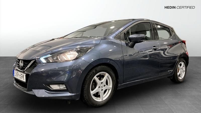 Svart Begagnad 2021 Nissan Micra N-Connecta Halvkombi | 139 800 kr (Marknadspris) - Bild 1/4