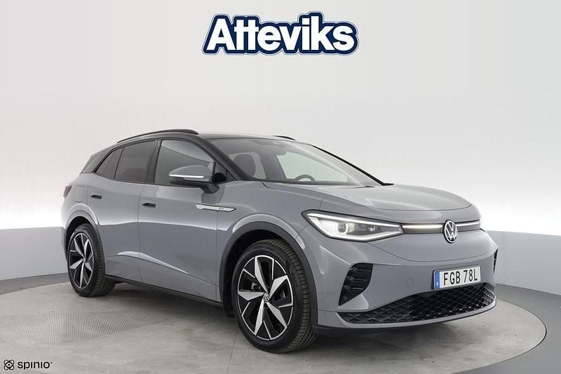Grå Begagnad 2021 VW ID.4 GTX SUV | 334 900 kr (Bra pris) - Bild 1/3