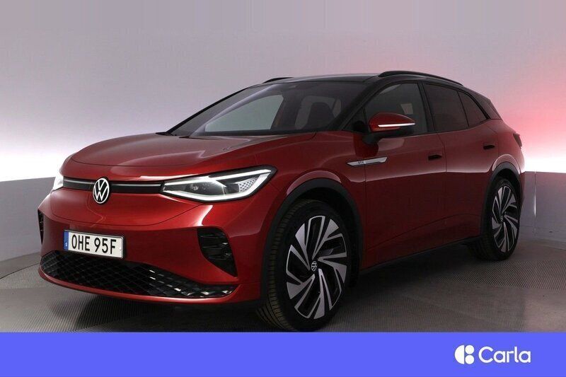 Mörkröd Begagnad 2022 VW ID.4 GTX SUV | 369 900 kr (Bra pris) - Bild 1/3