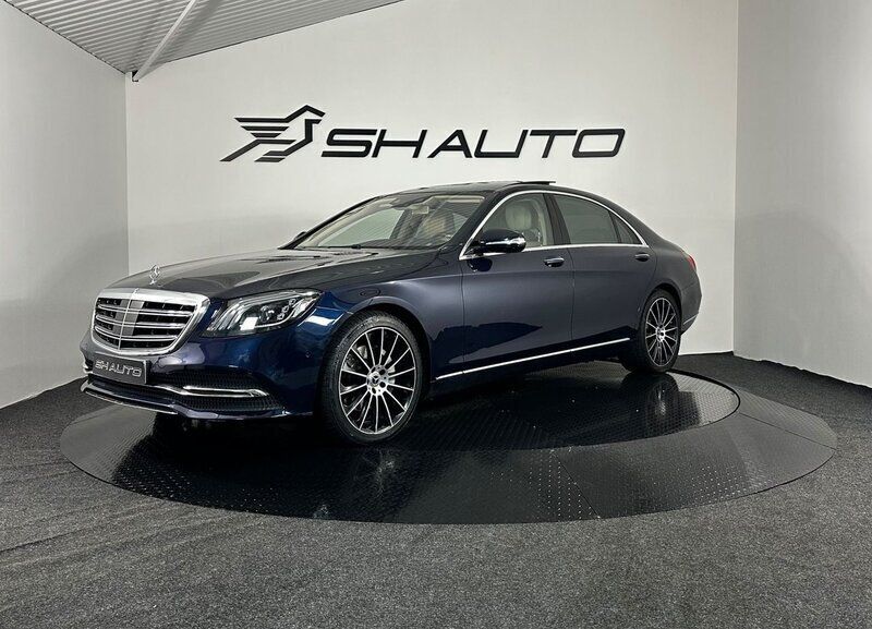 Mörkblå Begagnad 2018 Mercedes S350 Sedan | 799 900 kr - Bild 1/4