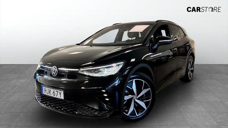 Svart (black) Begagnad 2022 VW ID.4 GTX SUV | 279 900 kr (Bra pris) - Bild 1/4