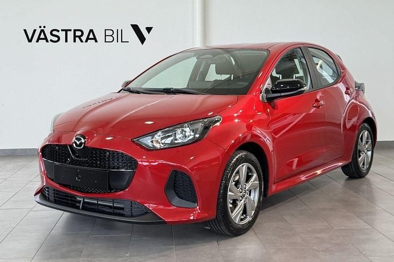 Röd Ny 2025 Mazda 2 Exclusive-Line Halvkombi | 273 400 kr (Marknadspris) - Bild 1/4