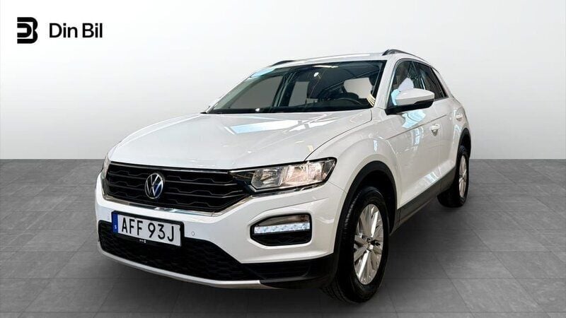Vit Begagnad 2021 VW T-Roc SUV | 214 900 kr (Marknadspris) - Bild 1/4