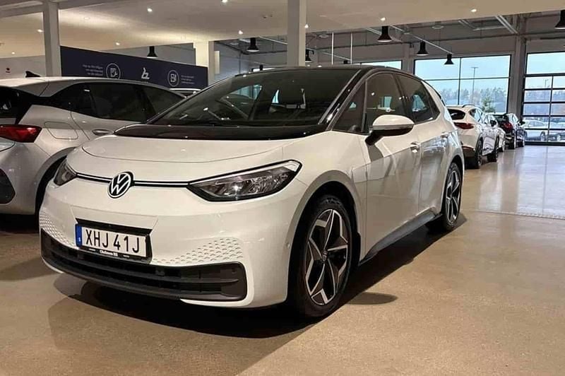 Vit Begagnad 2022 VW ID.3 Pro Performance Halvkombi | 244 900 kr (Marknadspris) - Bild 1/1