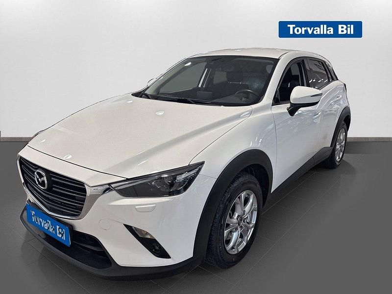 Vit Begagnad 2018 Mazda CX-3 Vision SUV | 199 900 kr (Lite dyr) - Bild 1/4