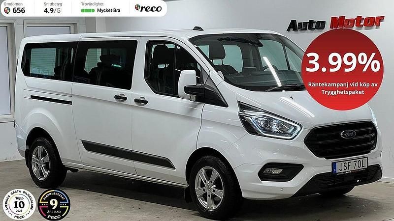 Vit Begagnad 2021 Ford Transit Custom Kombi | 329 900 kr (Dyr) - Bild 1/3