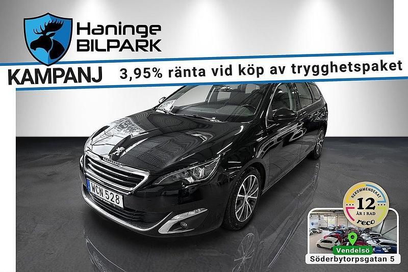 Begagnad Peugeot 308 Allure 120 HK (88 kW) 2016 Svart Kombi