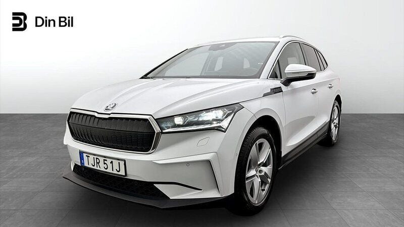 Vit Begagnad 2022 Skoda Enyaq iV SUV | 379 000 kr (Bra pris) - Bild 1/4