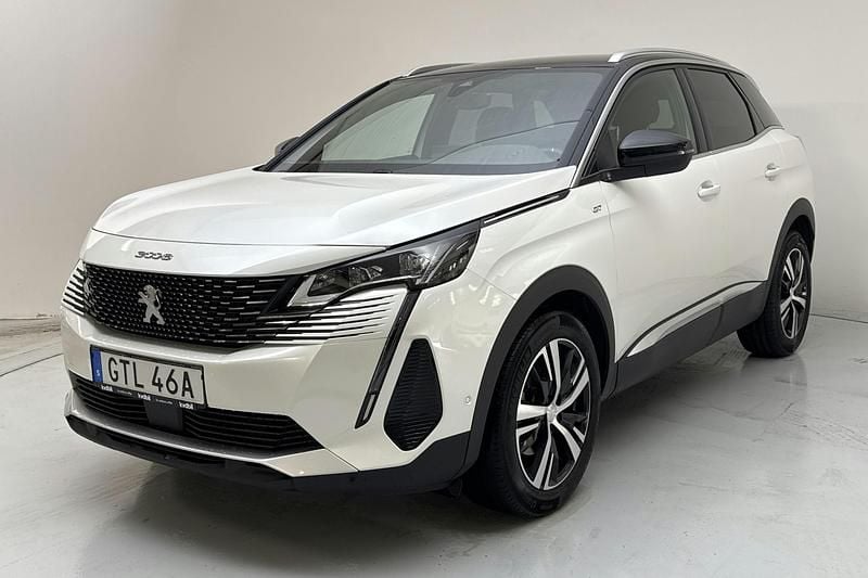 Vit Begagnad 2023 Peugeot 3008 GT | 210 000 kr (Marknadspris) - Bild 1/4