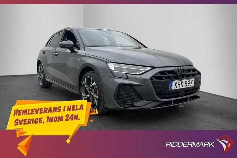 Grå Ny 2025 Audi A3 S-Line Halvkombi | 529 900 kr - Bild 1/3