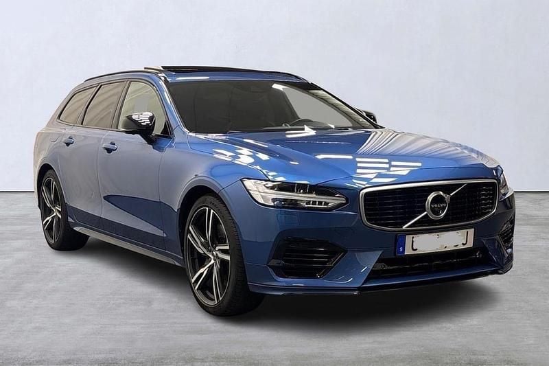 Blå Begagnad 2020 Volvo V90 R-Design Kombi | 349 000 kr (Marknadspris) - Bild 1/4