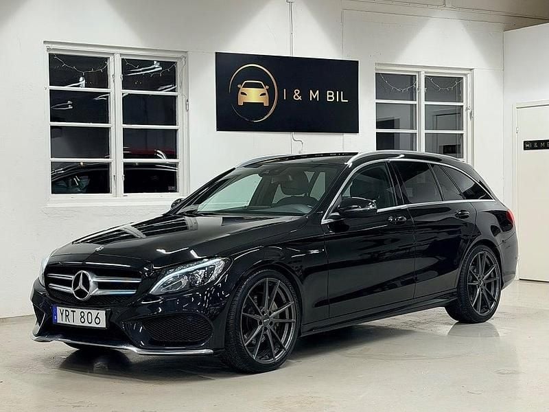 Svart Begagnad 2017 Mercedes C220 AMG Kombi | 229 900 kr (Lite dyr) - Bild 1/4