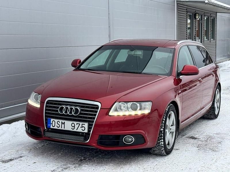 Röd Begagnad 2010 Audi A6 S-Line Kombi | 89 900 kr (Lite dyr) - Bild 1/4