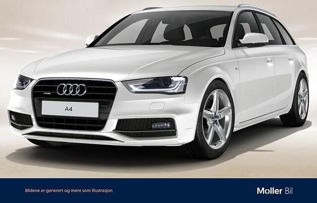 Vit Begagnad 2015 Audi A4 S-Line Kombi | 139 900 kr (Superpris) - Bild 1/4