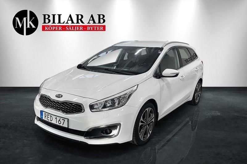 Vit Begagnad 2017 Kia Ceed Sportswagon Kombi | 134 900 kr (Lite dyr) - Bild 1/4