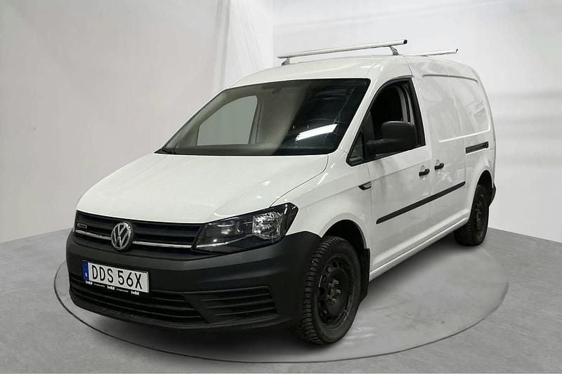 Vit Begagnad 2019 VW Caddy Maxi Minibuss | 169 000 kr (Superpris) - Bild 1/4