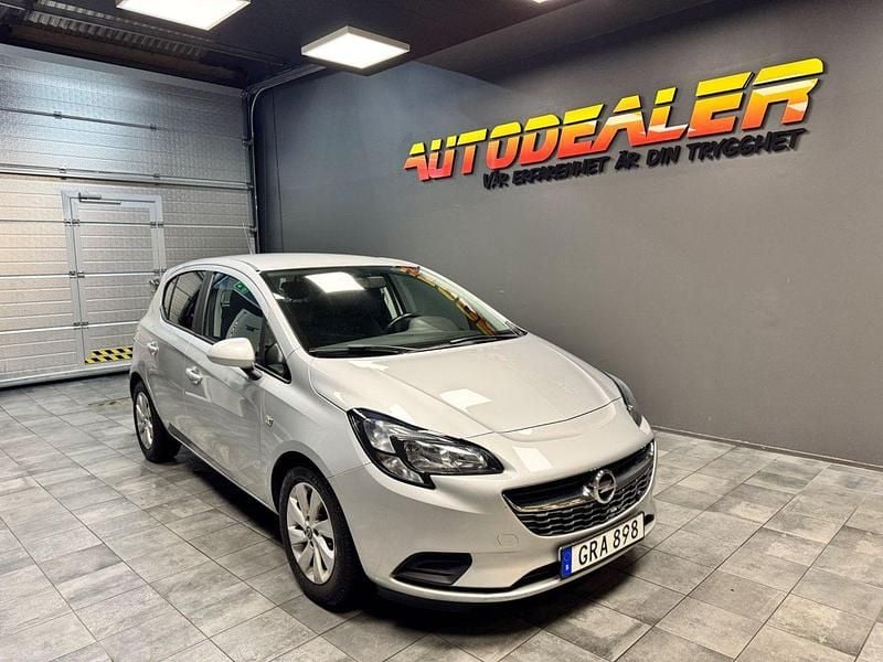 Grå Begagnad 2016 Opel Corsa Enjoy Halvkombi | 79 900 kr (Lite dyr) - Bild 1/4