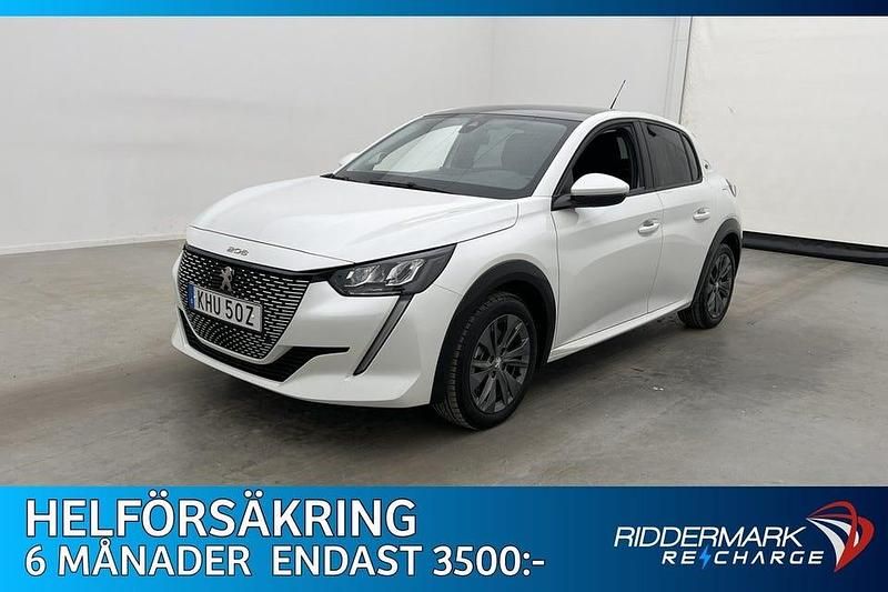 Vit Begagnad 2021 Peugeot e-208 Active Halvkombi | 159 700 kr (Marknadspris) - Bild 1/3