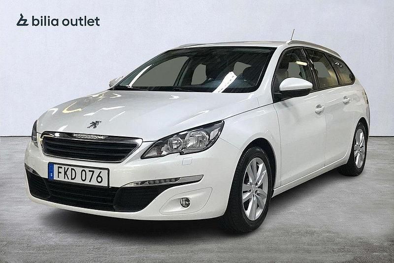 Vit Begagnad 2015 Peugeot 308 Active Kombi | 79 900 kr (Bra pris) - Bild 1/3