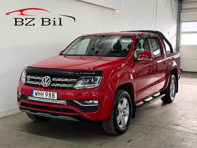 Röd Begagnad 2019 VW Amarok Highline Pickup | 284 900 kr (Superpris) - Bild 1/4