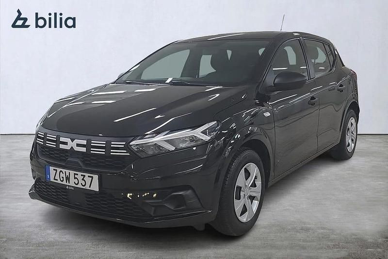 Svart Begagnad 2022 Dacia Sandero Essentiel Halvkombi | 134 000 kr (Marknadspris) - Bild 1/3