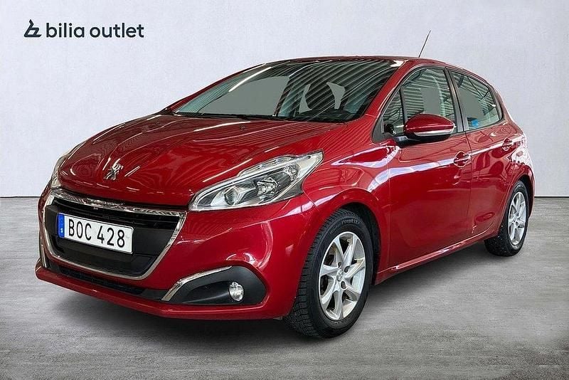 Mörkröd (mröd) Begagnad 2017 Peugeot 208 Halvkombi | 95 000 kr (Bra pris) - Bild 1/4