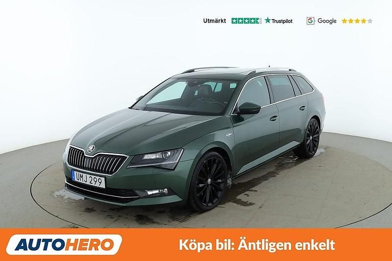 Begagnad Skoda Superb LAURIN & KLEMENT 182 HK (133 kW) 2018 Grön Kombi
