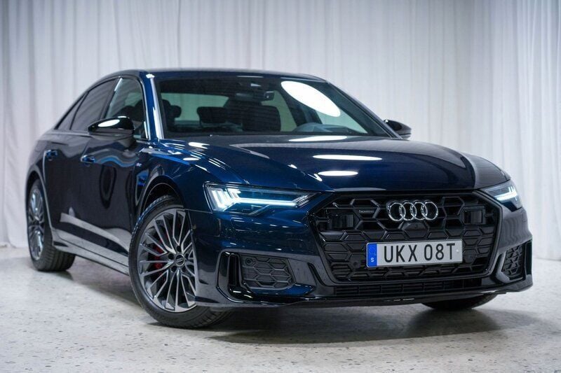 Blå Ny 2024 Audi A6 S-Line Sedan | 599 900 kr (Marknadspris) - Bild 1/4