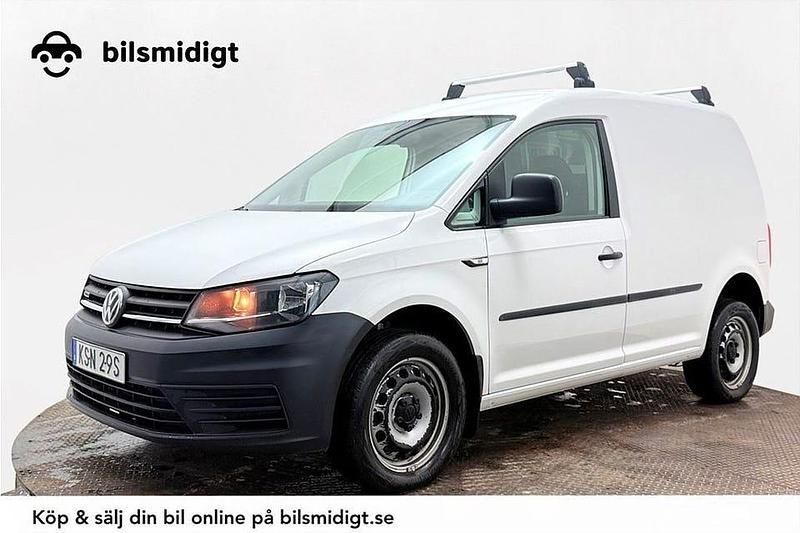 Vit Begagnad 2019 VW Caddy Minibuss | 198 900 kr (Marknadspris) - Bild 1/3