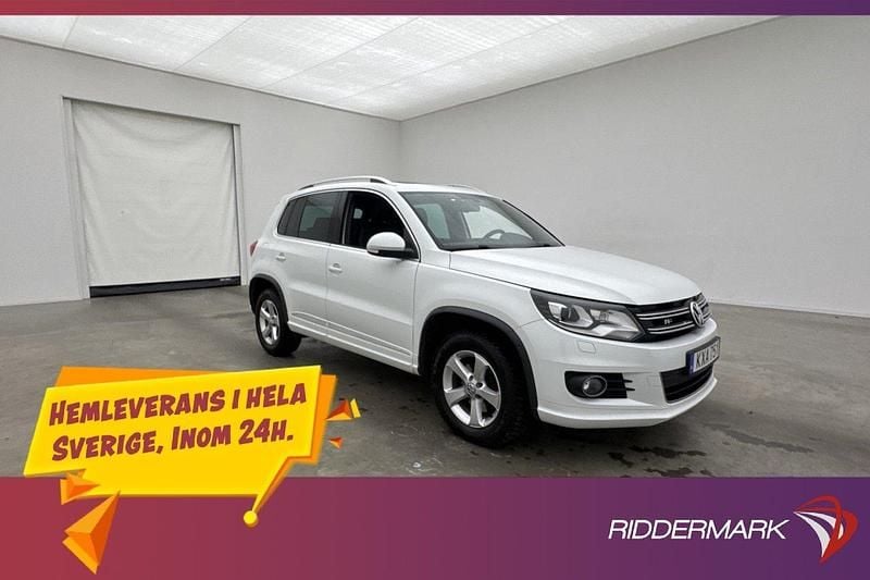 Vit Begagnad 2015 VW Tiguan R-line SUV | 158 800 kr (Marknadspris) - Bild 1/3