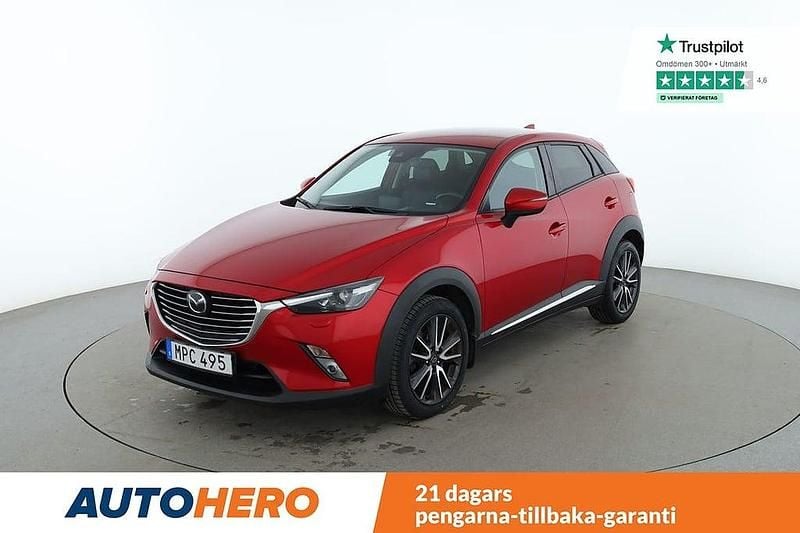 Röd Begagnad 2017 Mazda CX-3 SUV | 199 000 kr (Marknadspris) - Bild 1/4