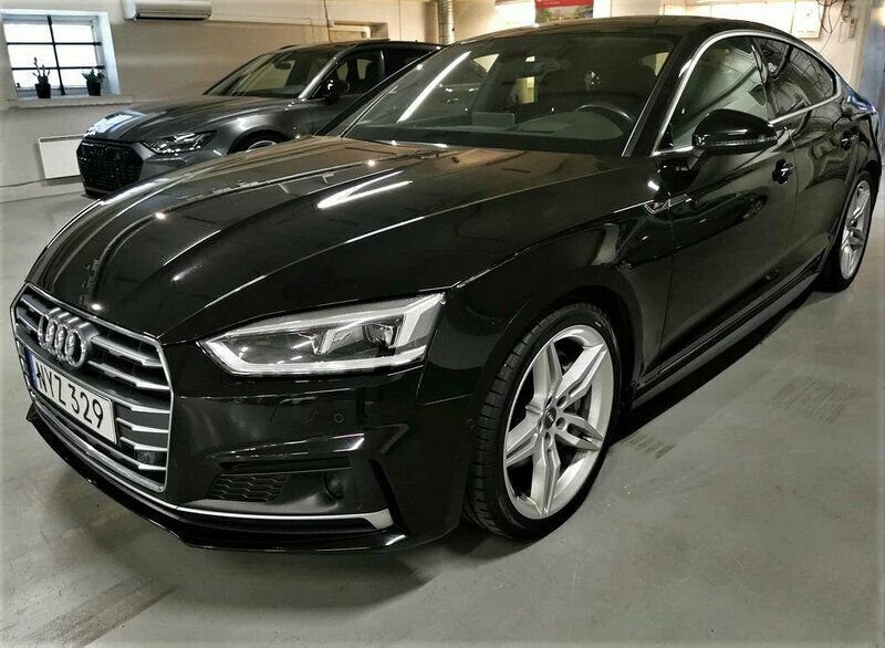 Svart Begagnad 2017 Audi A5 Sportback S-Line Halvkombi | 299 999 kr (Lite dyr) - Bild 1/4