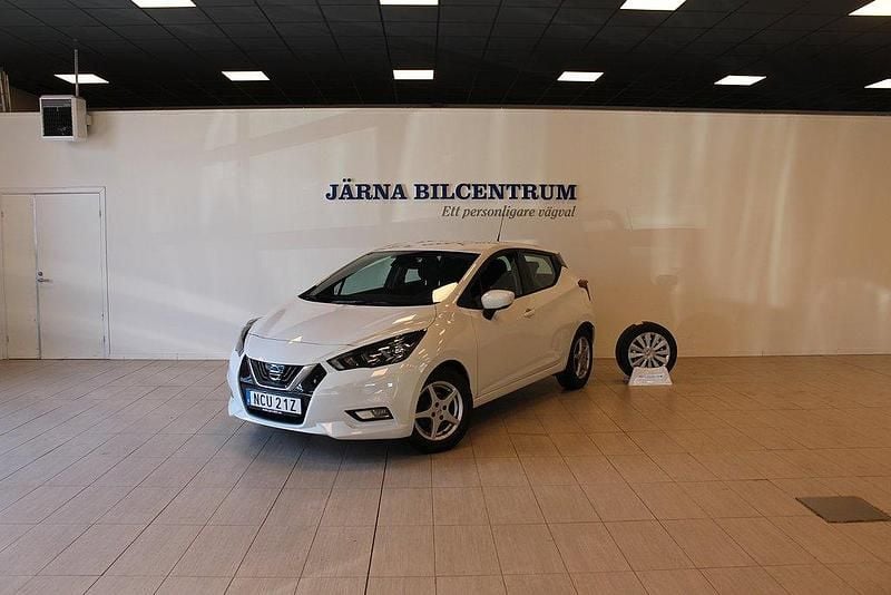 Vit Begagnad 2021 Nissan Micra Acenta Halvkombi | 119 900 kr (Superpris) - Bild 1/4