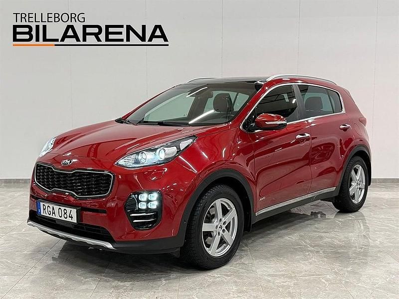 Röd Begagnad 2016 Kia Sportage GT-Line SUV | 199 900 kr (Bra pris) - Bild 1/4
