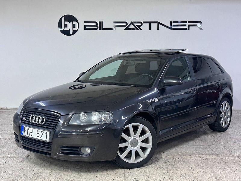 Grå Begagnad 2007 Audi A3 Sportback S-Line Halvkombi | 46 900 kr (Lite dyr) - Bild 1/4