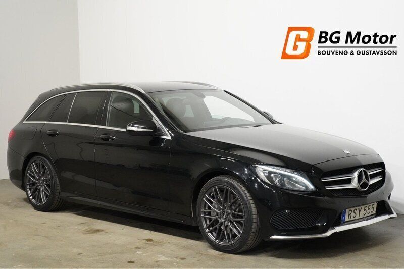 Svart Begagnad 2014 Mercedes C250 AMG line Kombi | 169 600 kr (Dyr) - Bild 1/3