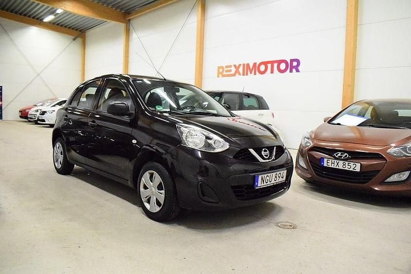 Svart Begagnad 2016 Nissan Micra Halvkombi | 74 900 kr (Marknadspris) - Bild 1/4