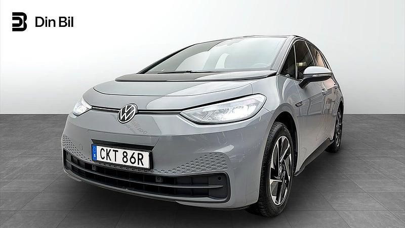 Grå Begagnad 2022 VW ID.3 Comfortline Halvkombi | 254 500 kr (Marknadspris) - Bild 1/4