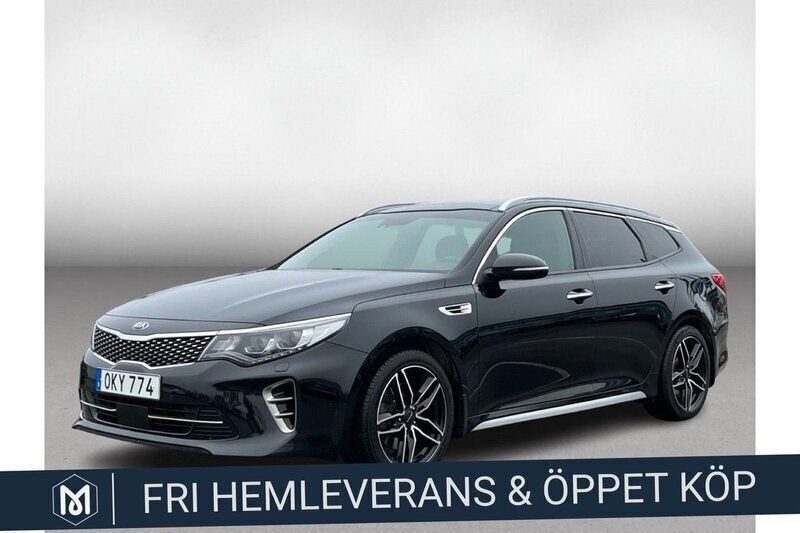 Svart Begagnad 2016 Kia Optima GT-Line Kombi | 179 900 kr (Marknadspris) - Bild 1/4