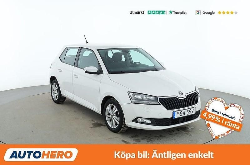 Begagnad Skoda Fabia Style 112 HK (82 kW) 2018 Vit Sedan