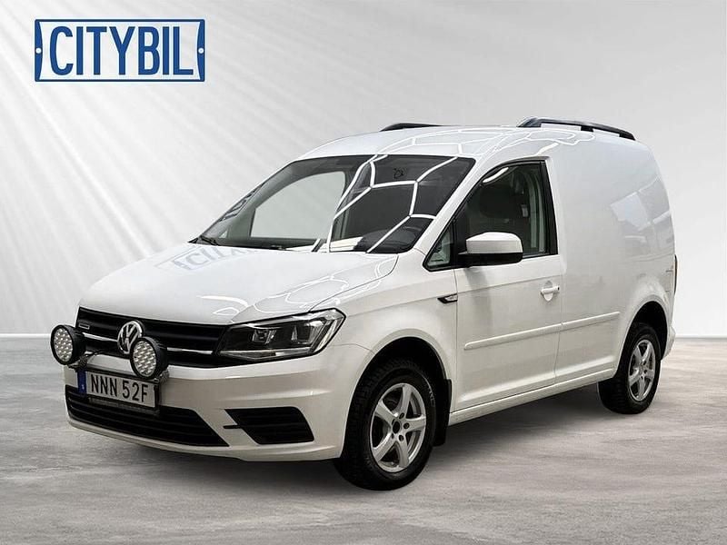 Vit Begagnad 2019 VW Caddy Minibuss | 139 900 kr (Marknadspris) - Bild 1/4