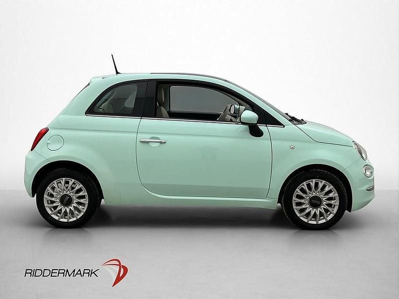 Begagnad Fiat 500 Lounge 69 HK (50 kW) 2016 Grön Halvkombi