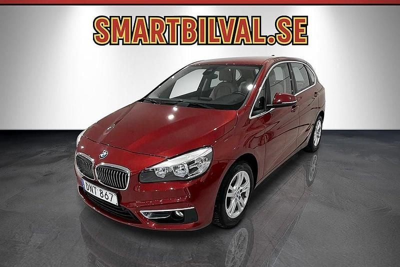Begagnad BMW 218 Active Tourer Luxury Line 136 HK (100 kW) 2015 Rödmetallic Minibuss