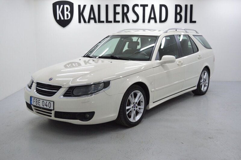 Vit Begagnad 2008 Saab 9-5 Aero Kombi | 69 900 kr (Dyr) - Bild 1/4