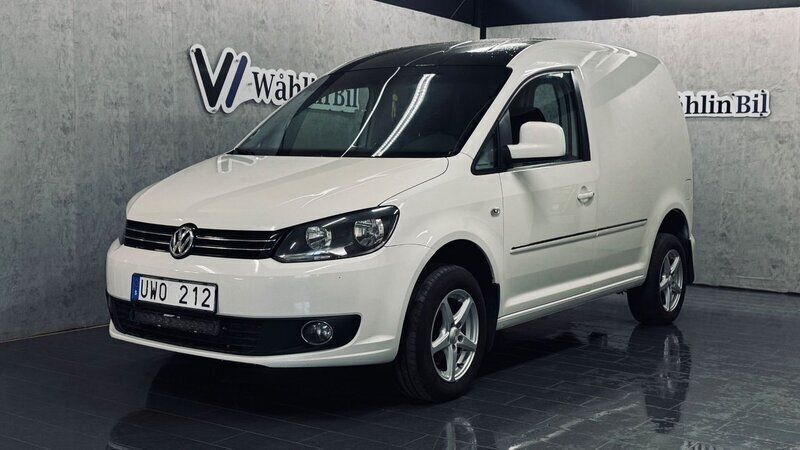 Vit Begagnad 2013 VW Caddy Edition Minibuss | 79 900 kr (Marknadspris) - Bild 1/4